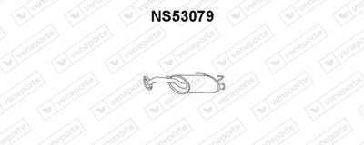 VENEPORTE NS53079 Глушитель выхлопных газов  для NISSAN SUNNY III Hatchback (N14) 2.0 D