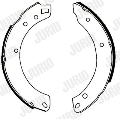 Комплект тормозных колодок JURID 361010J для FORD CAPRI