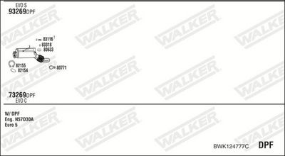 Изпускателна система WALKER BWK124777C