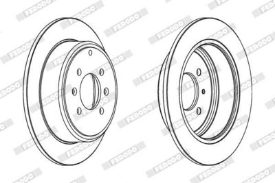 BREMSSCHEIBE FERODO DDF869C 1