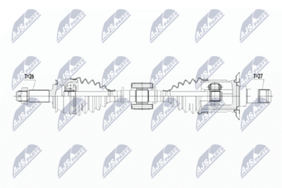 Wał napędowy NTY NPW-BM-103
