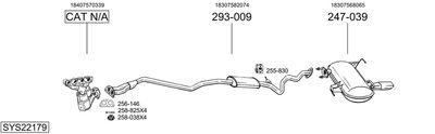 Изпускателна система BOSAL SYS22179