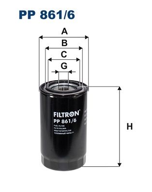 Bränslefilter FILTRON PP 861/6