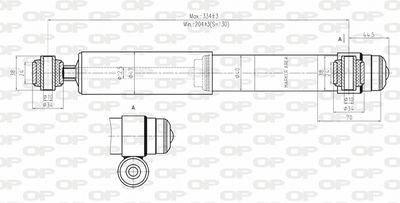 Амортизатор OPEN PARTS SAB8019.32 для FIAT CINQUECENTO