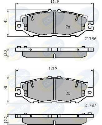 COMLINE CBP0788 Тормозные колодки и сигнализаторы  для LEXUS LS (_F2_) 400 (UCF20_)