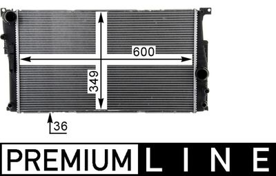 Radiateur - CR1725000P - MAHLE