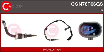 SENZOR TEMPERATURA GAZE EVACUARE