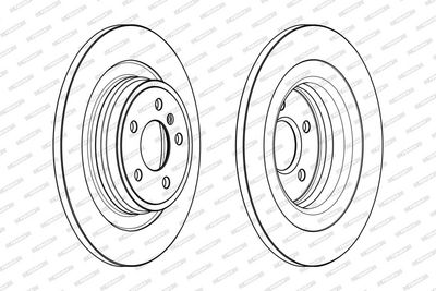 BREMSSCHEIBE FERODO DDF2204C 1