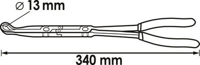 Vigor - Kliešte na zapaľovacie sviečky s dvojitým kĺbom 340mm
