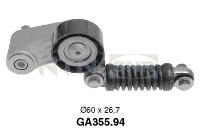 Rolka napinacza, pasek klinowy wielorowkowy SNR GA355.94