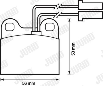 Комплект тормозных колодок, дисковый тормоз JURID 571385J для ALFA ROMEO SZ
