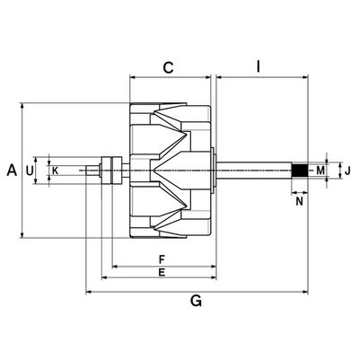 Rotor, generátor HC-Cargo F 032 131 948
