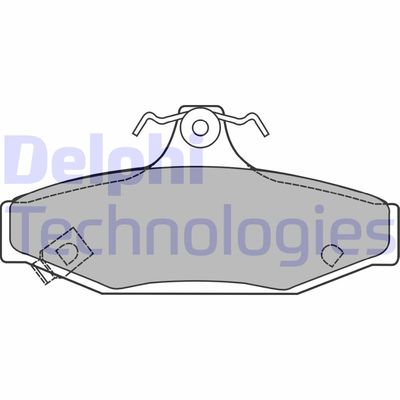 Комплект тормозных колодок, дисковый тормоз DELPHI LP1420 для PONTIAC FIREBIRD