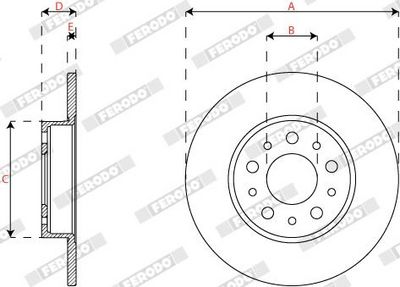 DISC FRANA FERODO DDF2777C 2