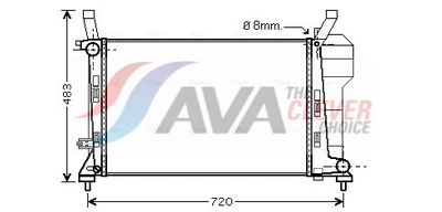 Chladič motora AVA QUALITY COOLING MSA2363