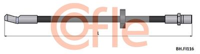 Тормозной шланг COFLE 92.BH.FI116 для FIAT PANDA