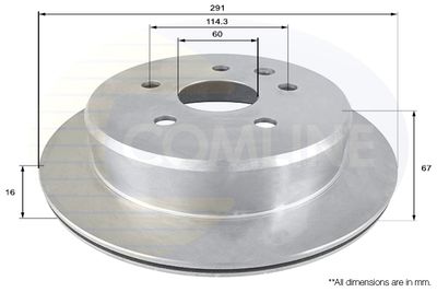 COMLINE ADC0161V Тормозные диски  для LEXUS LS (Лексус Лс)