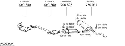 Układ wydechowy BOSAL SYS05593
