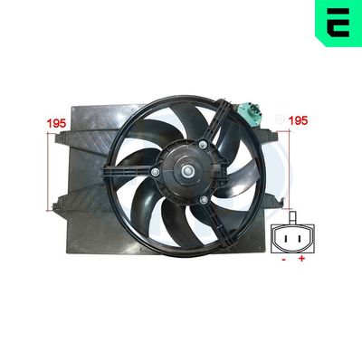 вентилатор, охлаждане на двигателя ERA 352020