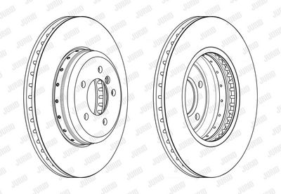 спирачен диск JURID 563201JVC-1