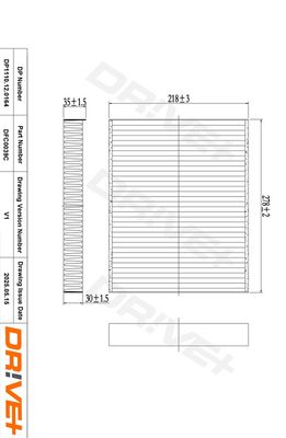 FILTER INNENRAUMLUFT DR!VE+ DP1110120164 0