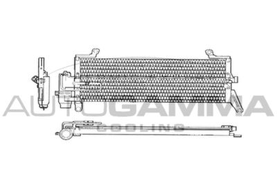 Конденсатор, кондиционер AUTOGAMMA 103287 для LANCIA Y