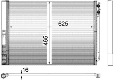 CONDENSATOR CLIMATIZARE MAHLE AC567000P 1