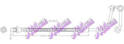спирачен маркуч KAWE H7267