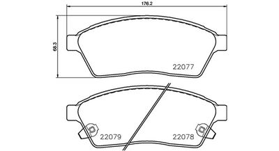 BREMSBELAGSATZ SCHEIBENBREMSE