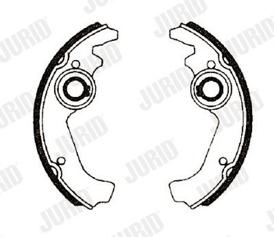 Комплект тормозных колодок JURID 361001J для FIAT 126