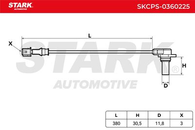 импулсен датчик, колянов вал STARK SKCPS-0360225