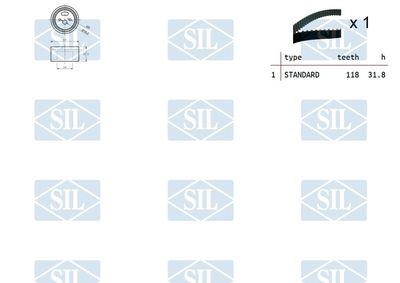 SET CUREA DE DISTRIBUTIE Saleri SIL TK1350 1