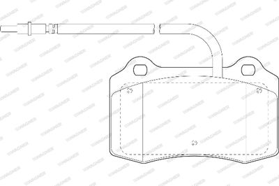 WAGNER WBP23753A Тормозные колодки и сигнализаторы  для PEUGEOT 406 (Пежо 406)