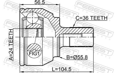 Joint Kit, drive shaft 2110-FOCIIMT