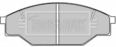 Комплект тормозных колодок, дисковый тормоз BORG & BECK BBP1019 для VW TARO