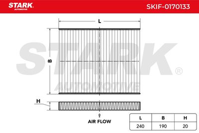Филтър купе (поленов филтър) STARK SKIF-0170133