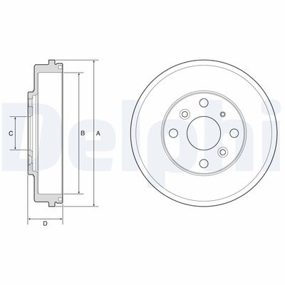 BREMSTROMMEL DELPHI BF649