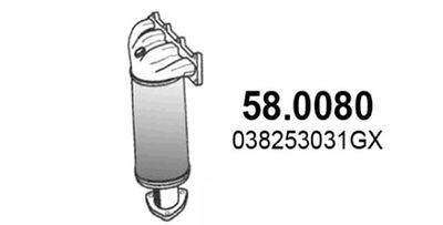 Катализатор ASSO 58.0080 для VW CADDY