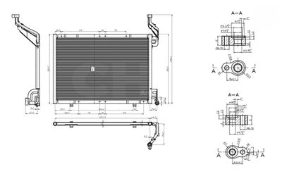 HART 614 993 Радиатор кондиционера для FORD FIESTA VI (CB1, CCN)