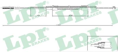 Cable Pull, parking brake C0078B