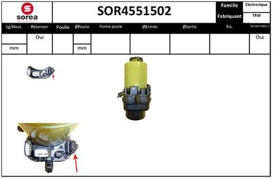 HYDRAULIKPUMPE LENKUNG SNRA SOR4551502