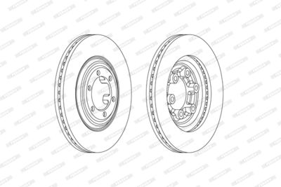 Bromsskiva FERODO DDF2372C