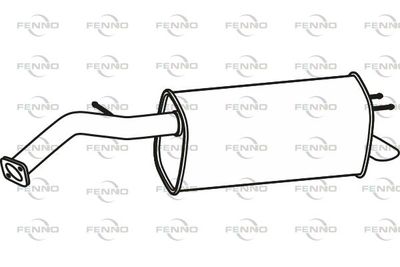 Глушитель выхлопных газов конечный FENNO P43191 для OPEL KARL