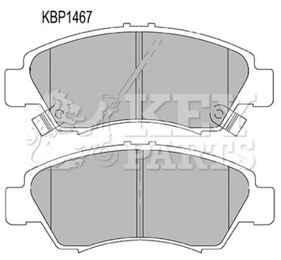 Комплект тормозных колодок, дисковый тормоз KEY PARTS KBP1467 для HONDA LOGO