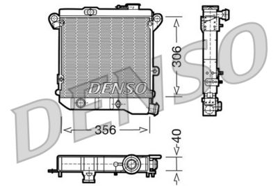 Радиатор, охлаждение двигателя DENSO DRM04001 для AUTOBIANCHI A