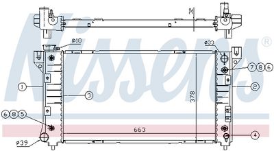 Chladič motora NISSENS ** FIRST FIT ** 60999A