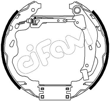 Комплект тормозных колодок CIFAM 151-488 для CITROËN C1