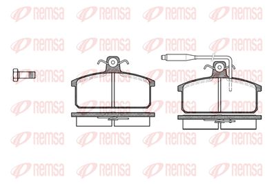 Комплект тормозных колодок, дисковый тормоз REMSA 0128.02 для SEAT RONDA