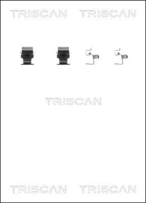 Комплектующие, колодки дискового тормоза TRISCAN 8105 421590 для MITSUBISHI MIRAGE