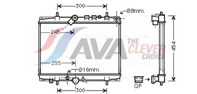 радиатор, охлаждане на двигателя AVA Clever Choice PEA2217